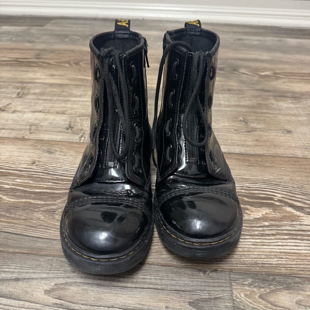 Dr Martens Sinclair BEX Y Black High-Gloss Leather Boots